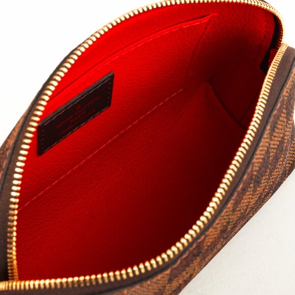 Louis Vuitton Brown Damier Ebene Cosmetic Pouch N47516 - Picture 8 of 11